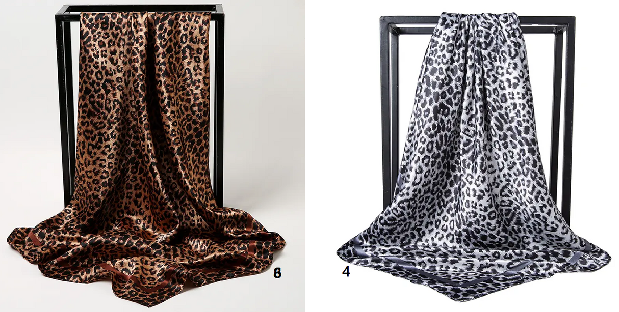 Fashion Satin Scarf #AS579MIX (12PC)