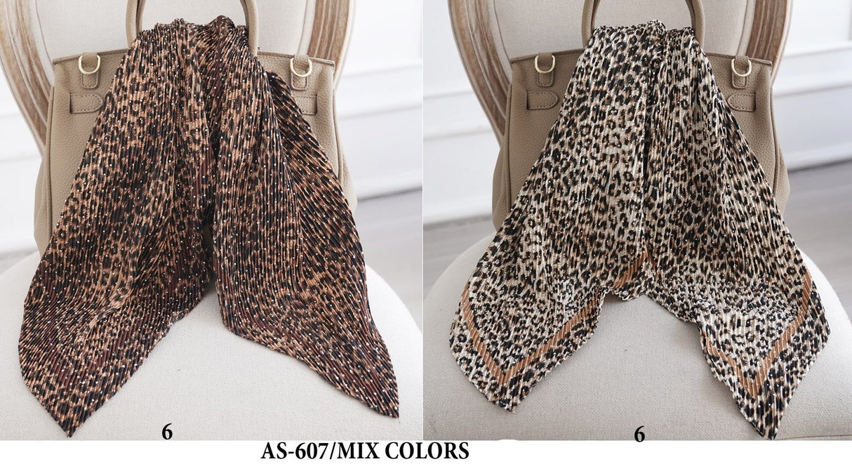 Fashion Satin Scarf #AS607MIX (12PC)