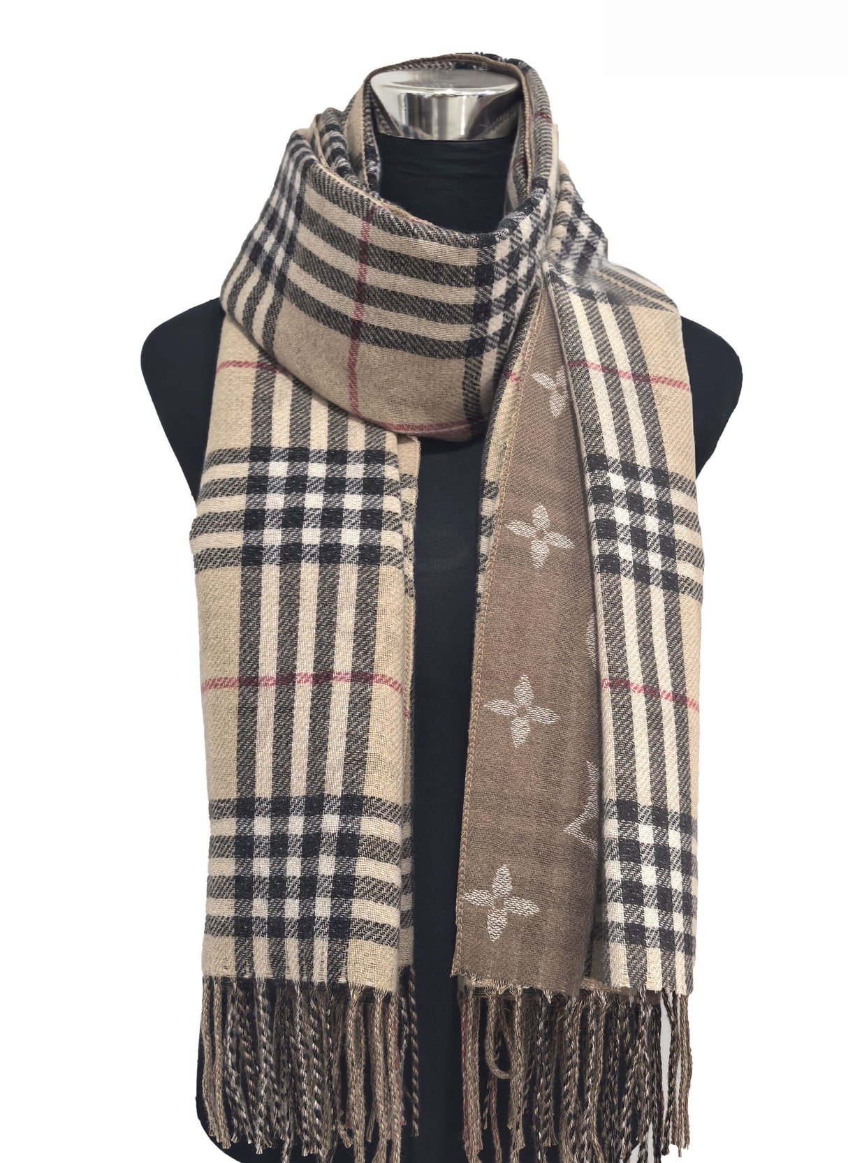 Fashion Plaid Design Woven Scarf #GP0371 - Multiple Colors (PC)