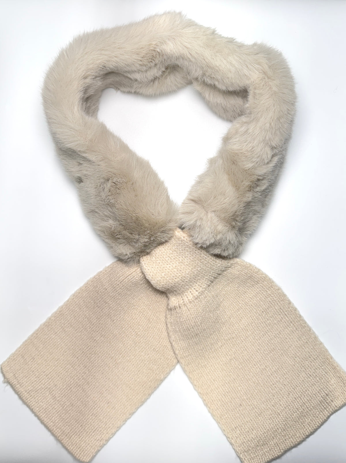 Fashion Faux Fur Knit Scarf #SCA678 - Multiple Colors (PC)