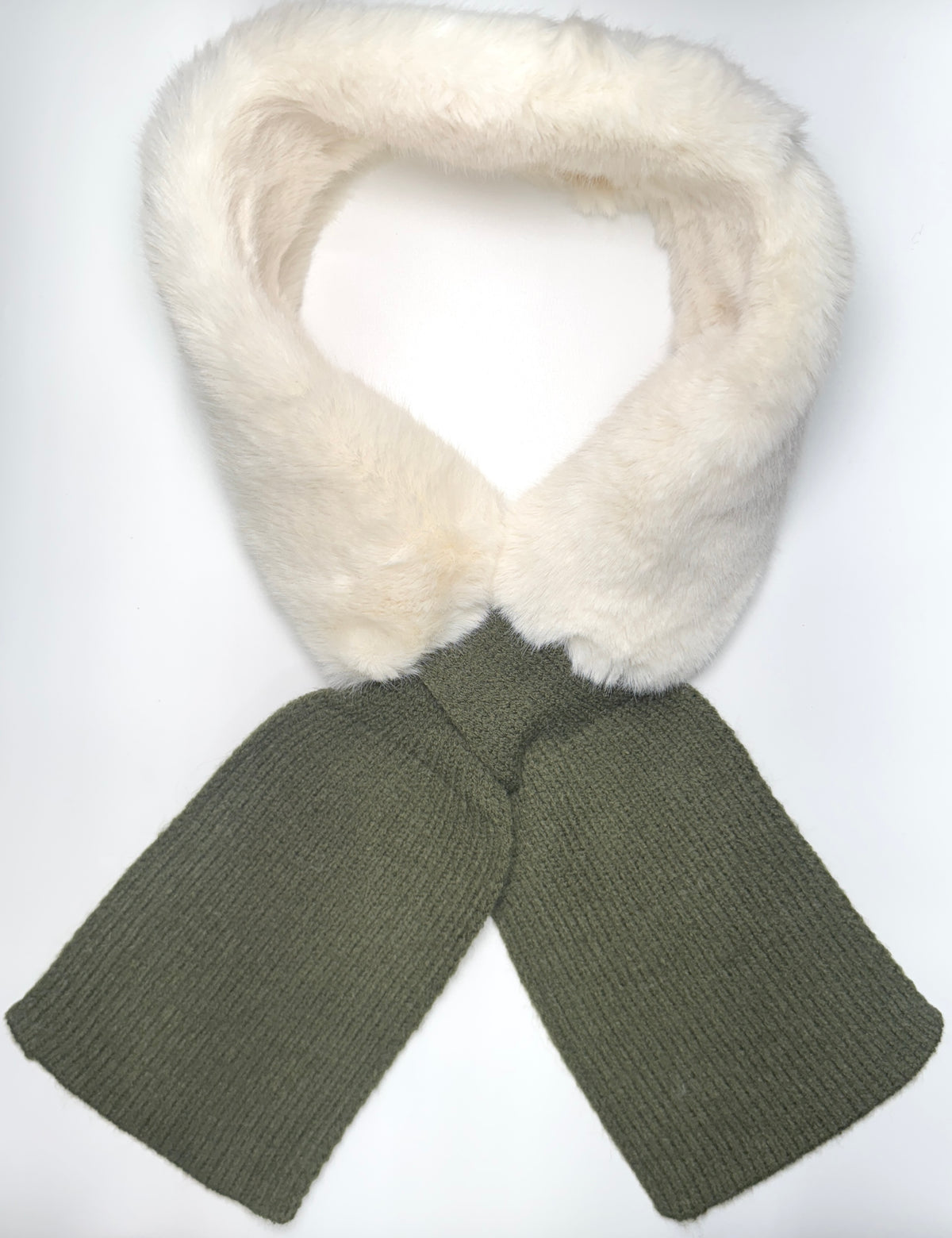 Fashion Faux Fur Knit Scarf #SCA678 - Multiple Colors (PC)