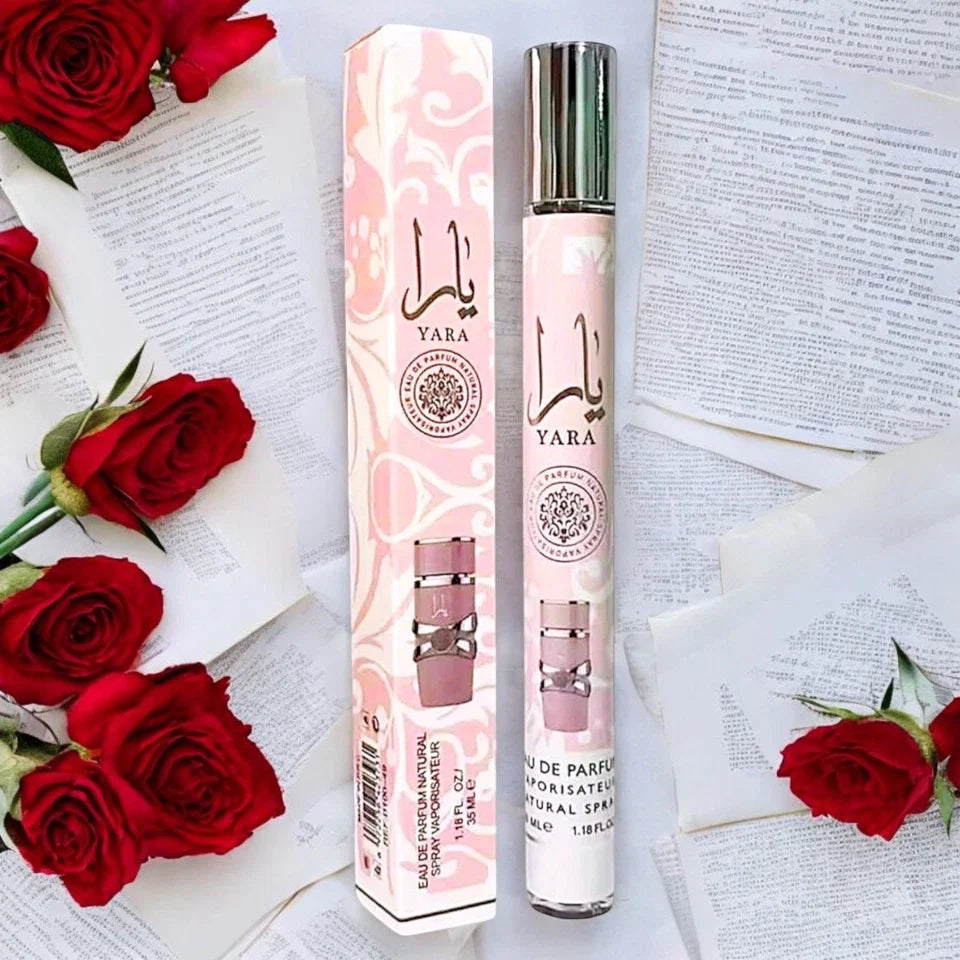Yara by Lattafa Travel Size Eau De Parfum Spray 1.18oz #Original Pink