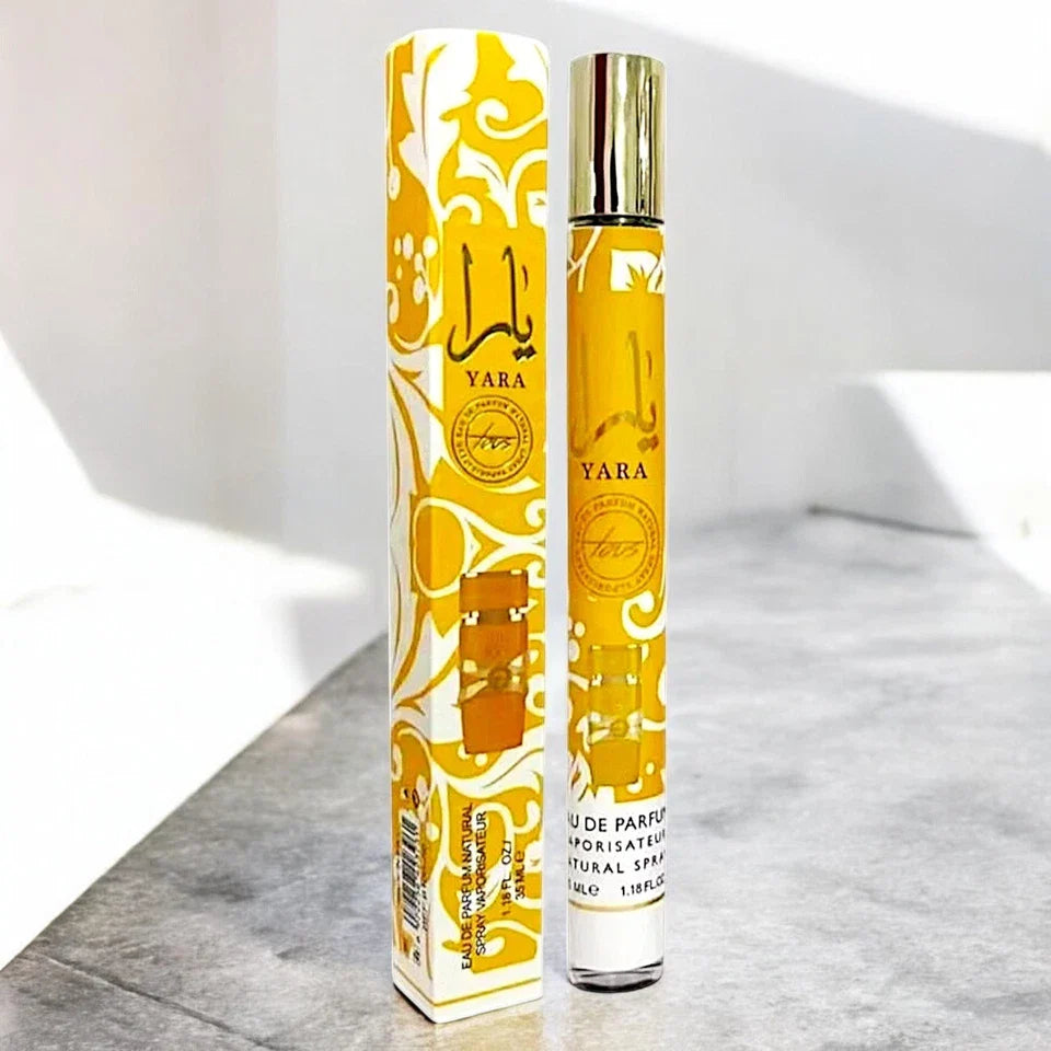 Yara by Lattafa Travel Size Eau De Parfum Spray 1.18oz #Tous Orange
