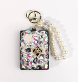 Fashion Rhinestone Cosmetic Mirror Keychain #XMRRKC02 - Multiple Colors (PC)