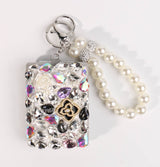 Fashion Rhinestone Cosmetic Mirror Keychain #XMRRKC02 - Multiple Colors (PC)