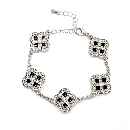 Fashion Clover Shaped Chain Bracelet #YB2282 - Multiple Colors (PC)