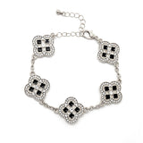 Fashion Clover Shaped Chain Bracelet #YB2282 - Multiple Colors (PC)