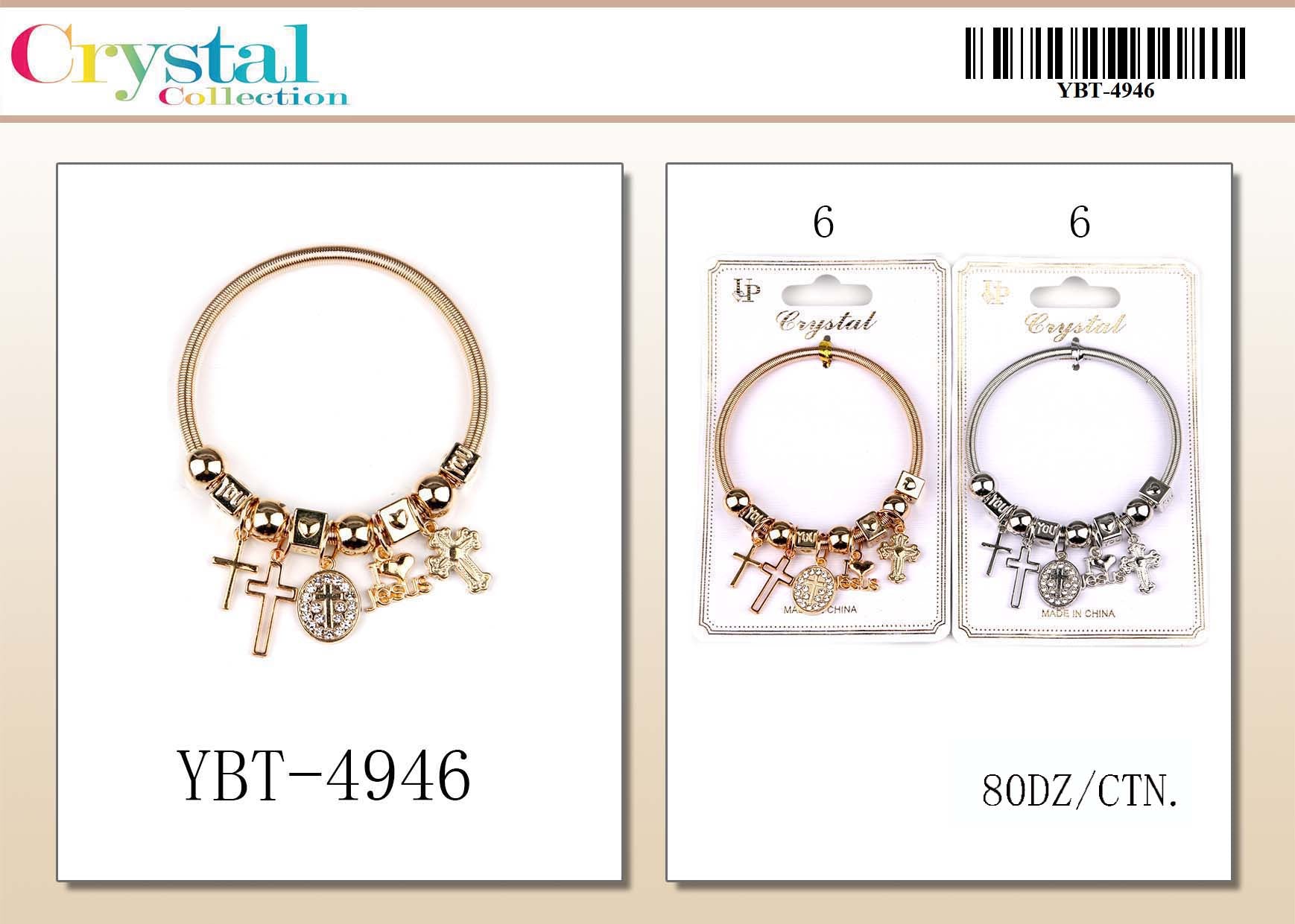 Fashion Charm Bracelets #YBT4946 (12PC)