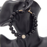 Fashion Pearl Large Hoop Earrings #YE2833 - Multiple Colors (PC)