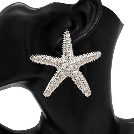 Fashion Large Starfish Earrings #YE3569 - Multiple Colors (PC)