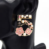 Fashion Pearl No. 5 Statement Earrings #YE3594 - Multiple Colors (PC)
