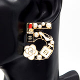 Fashion Pearl No. 5 Statement Earrings #YE3594 - Multiple Colors (PC)