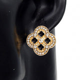 Fashion Clover Stone Earrings #YE3607 - Multiple Colors (PC)