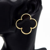 Fashion Large Clover Earrings #YE3613 - Multiple Colors (PC)