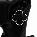 Fashion Large Clover Earrings #YE3613 - Multiple Colors (PC)