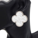 Fashion Large Clover Earrings #YE3613 - Multiple Colors (PC)