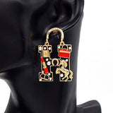 Fashion Drop Pearl Earring W/Horses #YE3614 - Multiple Colors (PC)