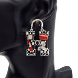 Fashion Drop Pearl Earring W/Horses #YE3614 - Multiple Colors (PC)