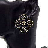 Fashion Enamel Clover Stud Earrings #YE3618 - Multiple Colors (PC)