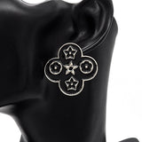 Fashion Enamel Clover Stud Earrings #YE3618 - Multiple Colors (PC)