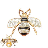 Fashion Small Rhinestone Bee Brooch #YM2003 - Multiple Colors (PC)