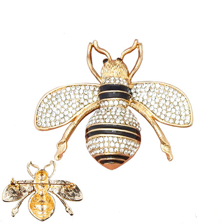 Fashion Small Rhinestone Bee Brooch #YM2003 - Multiple Colors (PC)