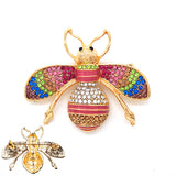 Fashion Small Rhinestone Bee Brooch #YM2003 - Multiple Colors (PC)