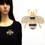 Fashion Large Rhinestone Bee Brooch #YM2039 - Multiple Colors (PC)
