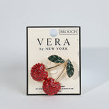 Fashion Rhinestone Cherry Brooch #YM2055 - Multiple Colors (PC)