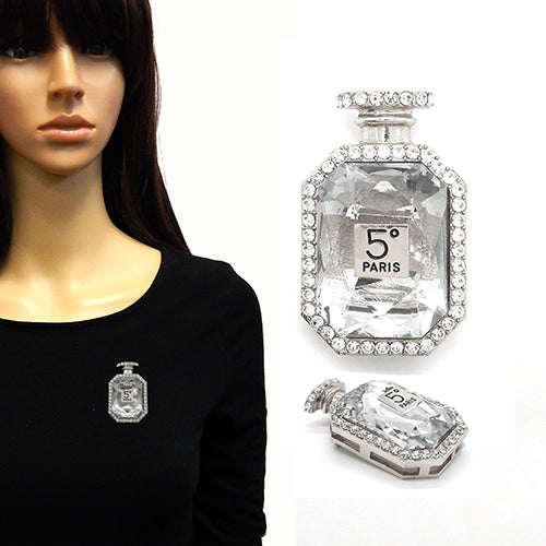 Fashion Perfume Bottle Brooch #YM2071 - Multiple Colors (PC)