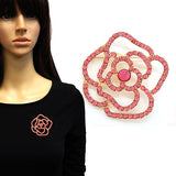 Fashion Flower Rhinestone Brooch #YM2081 - Multiple Colors (PC)