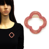 Fashion Rhinestone Clover Brooch #YM2152 - Multiple Colors (PC)