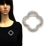 Fashion Rhinestone Clover Brooch #YM2152 - Multiple Colors (PC)