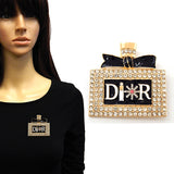Fashion Rhinestone Epoxy Perfume Brooch #YM2207 - Multiple Colors (PC)
