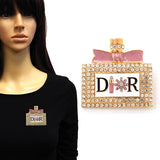 Fashion Rhinestone Epoxy Perfume Brooch #YM2207 - Multiple Colors (PC)