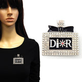 Fashion Rhinestone Epoxy Perfume Brooch #YM2207 - Multiple Colors (PC)
