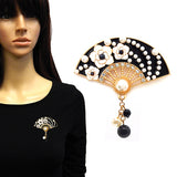 Fashion Fan Shaped Brooch #YM2209 - Multiple Colors (PC)