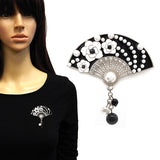 Fashion Fan Shaped Brooch #YM2209 - Multiple Colors (PC)