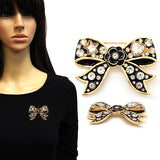 Fashion Crystal Bow Statement Brooch #YM2222 - Multiple Colors (PC)