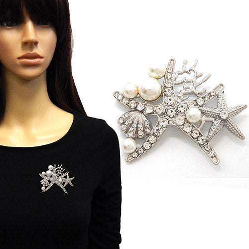 Fashion Ocean Theme Statement Brooch #YM2241 - Multiple Colors (PC)