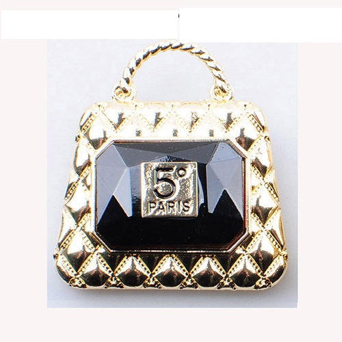 Fashion Handbag Stone Brooch #YM2261 - Multiple Colors (PC)