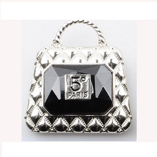 Fashion Handbag Stone Brooch #YM2261 - Multiple Colors (PC)