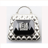 Fashion Handbag Stone Brooch #YM2261 - Multiple Colors (PC)