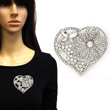 Fashion Heart Shaped Brooch W/Flowers and Butterfly #YM2262 - Multiple Colors (PC)