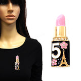 Fashion No.5 Lipstick Brooch #YM2265 - Multiple Colors (PC)