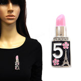 Fashion No.5 Lipstick Brooch #YM2265 - Multiple Colors (PC)