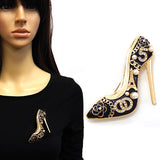 Fashion High-Heel Shoe Brooch W/Pearls #YM2268 - Multiple Colors (PC)