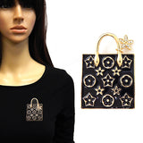 Fashion Floral Handbag Brooch #YM2277 - Multiple Colors (PC)