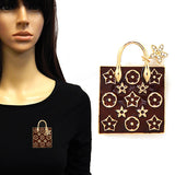 Fashion Floral Handbag Brooch #YM2277 - Multiple Colors (PC)