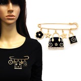 Fashion Handbag Charm Pin Brooch #YM2278 - Multiple Colors (PC)